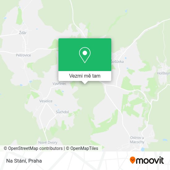 Na Stání mapa