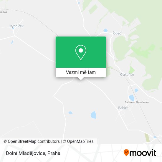 Dolní Mladějovice mapa