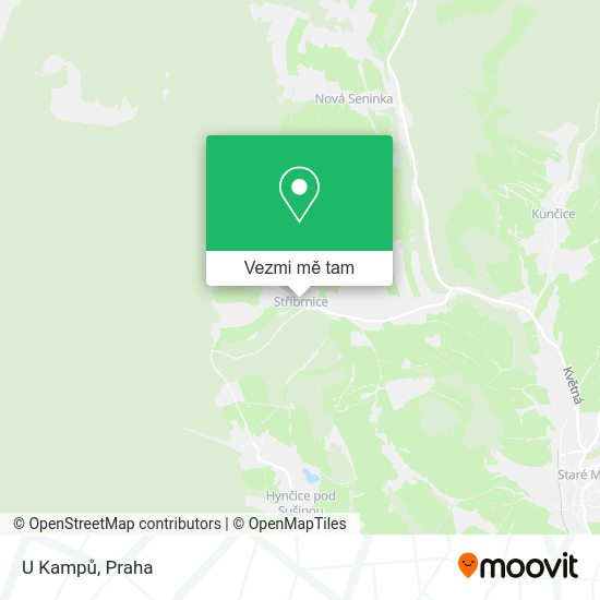 U Kampů mapa