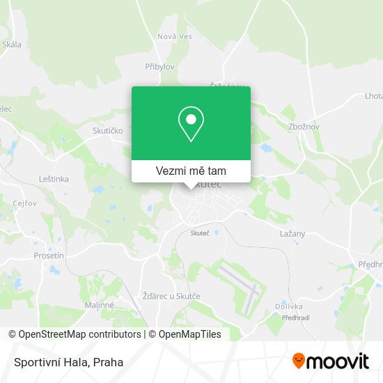 Sportivní Hala mapa