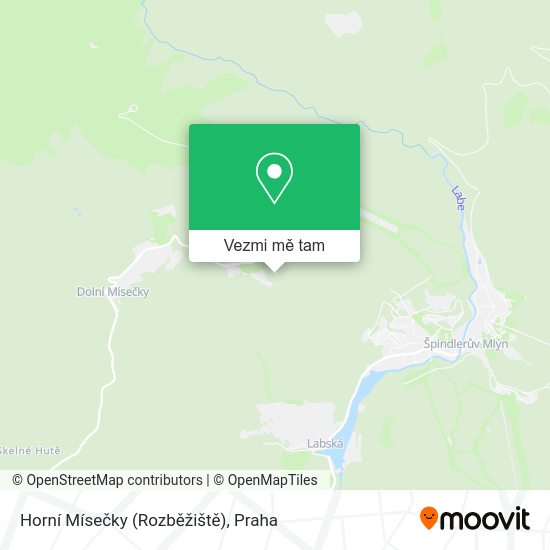 Horní Mísečky (Rozběžiště) mapa