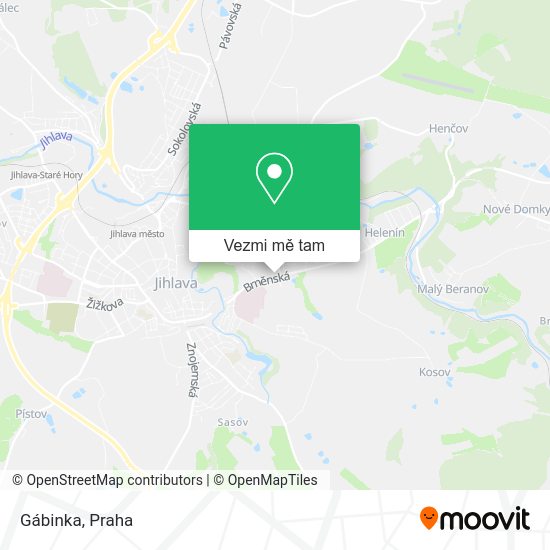 Gábinka mapa