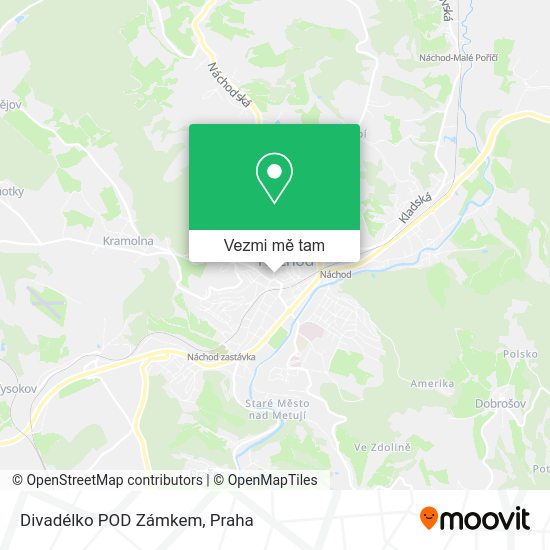 Divadélko POD Zámkem mapa