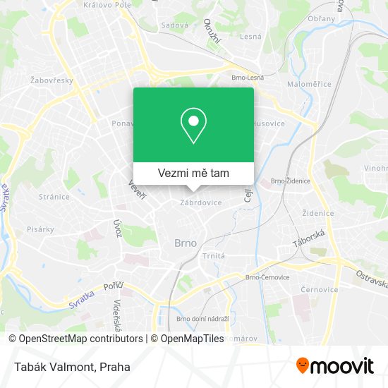 Tabák Valmont mapa