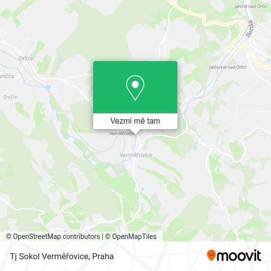 Tj Sokol Verměřovice mapa