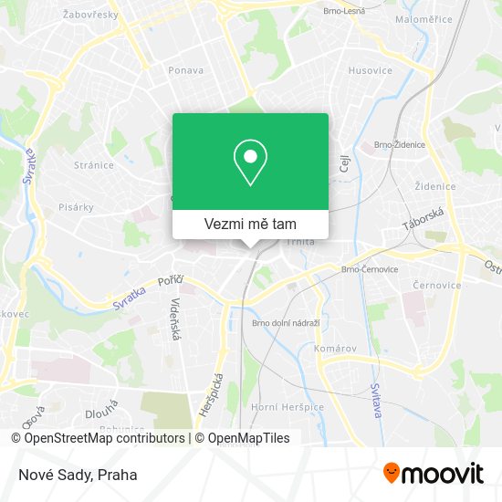 Nové Sady mapa