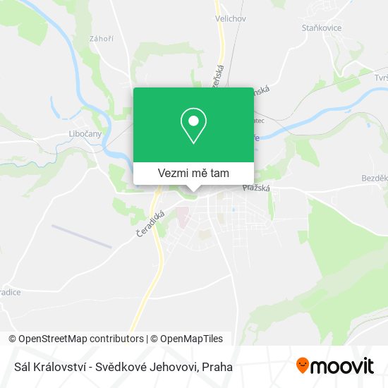 Sál Království - Svědkové Jehovovi mapa