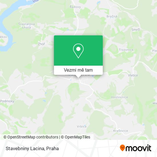 Stavebniny Lacina mapa