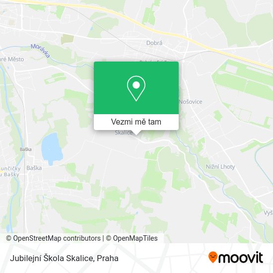 Jubilejní Škola Skalice mapa