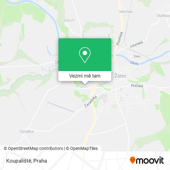 Koupaliště mapa