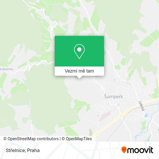 Střelnice mapa