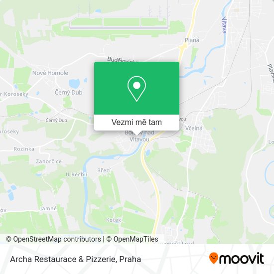 Archa Restaurace & Pizzerie mapa