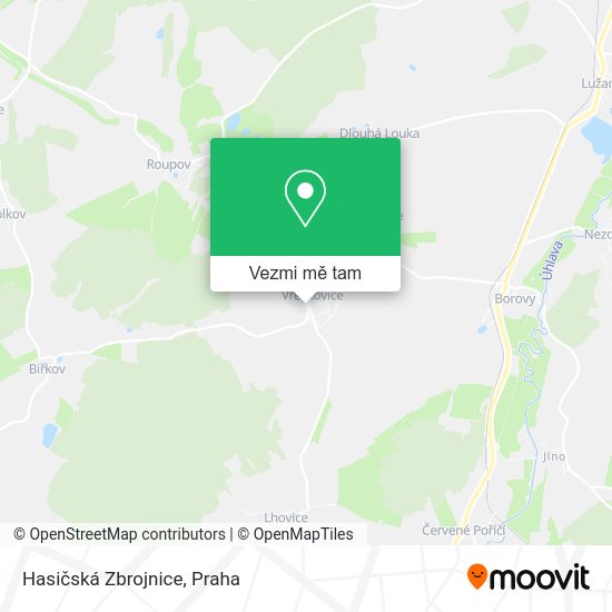 Hasičská Zbrojnice mapa