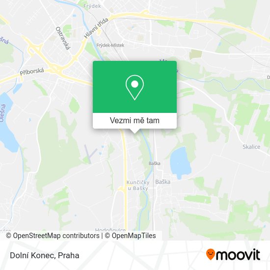 Dolní Konec mapa