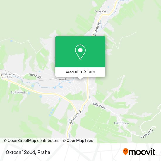 Okresní Soud mapa