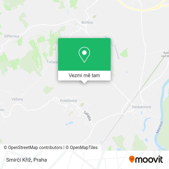 Smírčí Kříž mapa