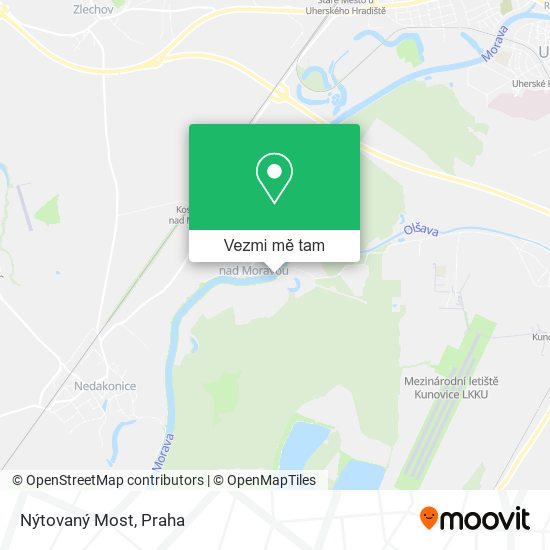 Nýtovaný Most mapa