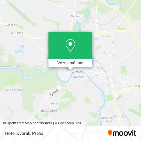 Hotel Dvořák mapa