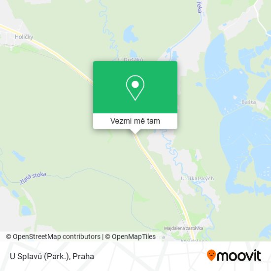 U Splavů (Park.) mapa