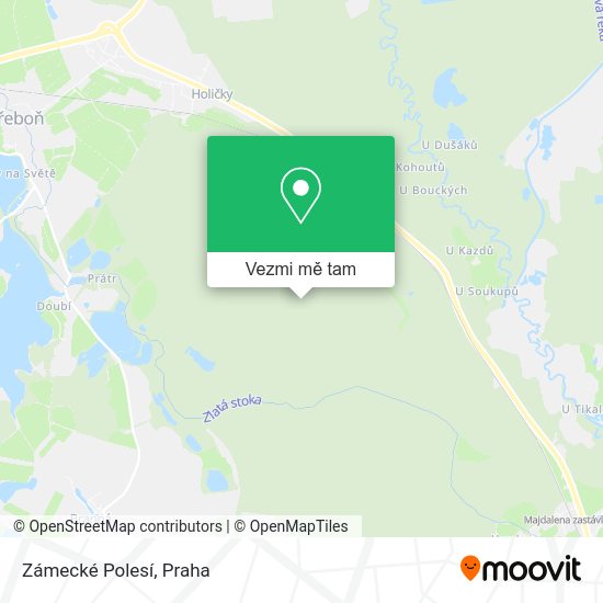 Zámecké Polesí mapa