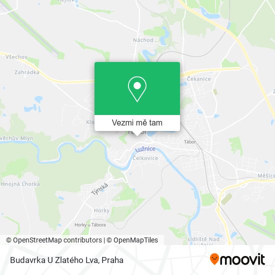 Budavrka U Zlatého Lva mapa