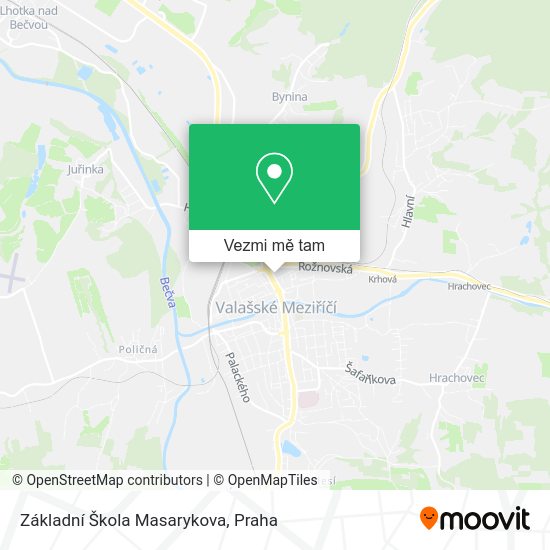 Základní Škola Masarykova mapa