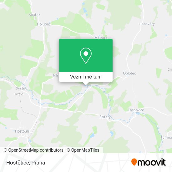 Hoštětice mapa