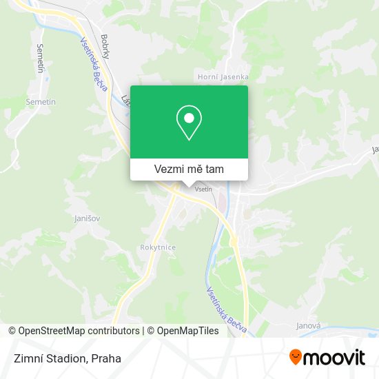 Zimní Stadion mapa