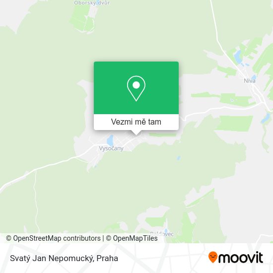 Svatý Jan Nepomucký mapa