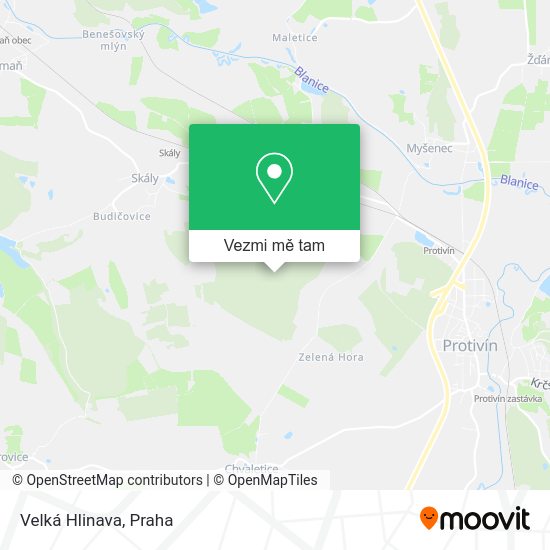 Velká Hlinava mapa