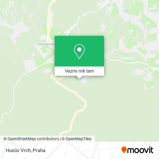 Husův Vrch mapa
