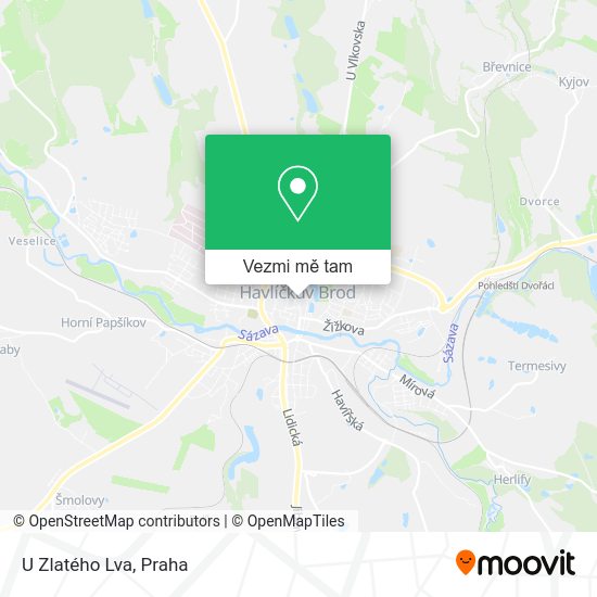 U Zlatého Lva mapa