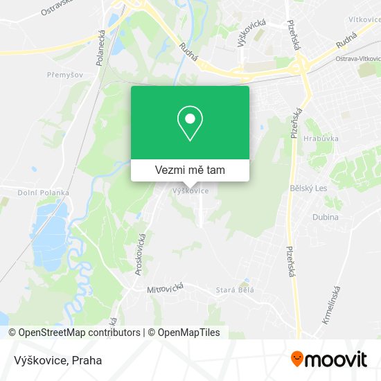 Výškovice mapa