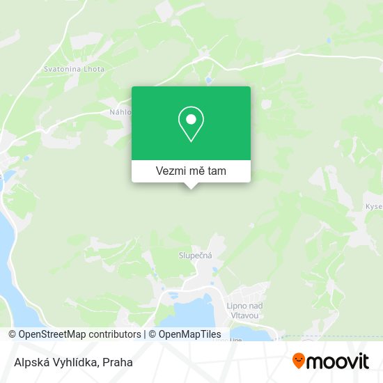 Alpská Vyhlídka mapa