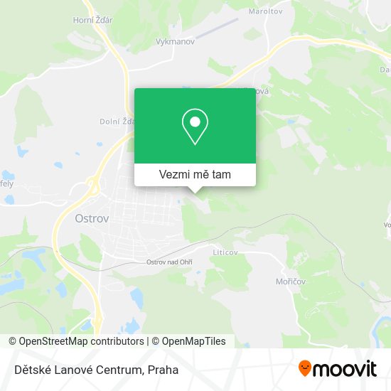 Dětské Lanové Centrum mapa