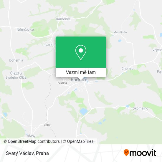 Svatý Václav mapa