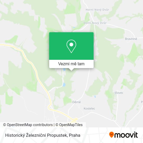 Historický Železniční Propustek mapa