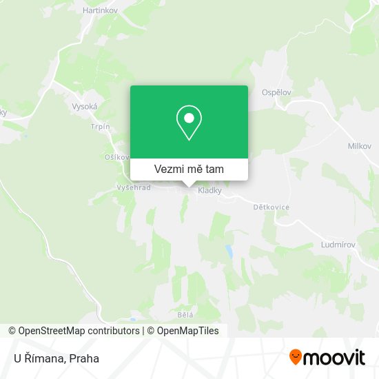 U Římana mapa