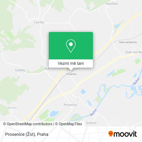 Prosenice (Žst) mapa