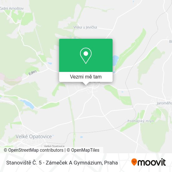 Stanoviště Č. 5 - Zámeček A Gymnázium mapa
