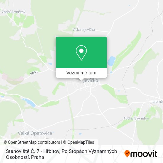 Stanoviště Č. 7 - Hřbitov, Po Stopách Významných Osobností mapa