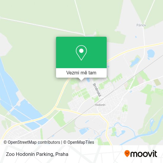 Zoo Hodonín Parking mapa