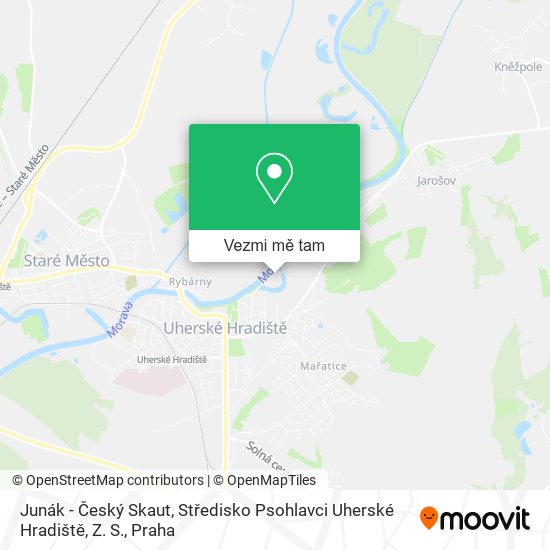 Junák - Český Skaut, Středisko Psohlavci Uherské Hradiště, Z. S. mapa