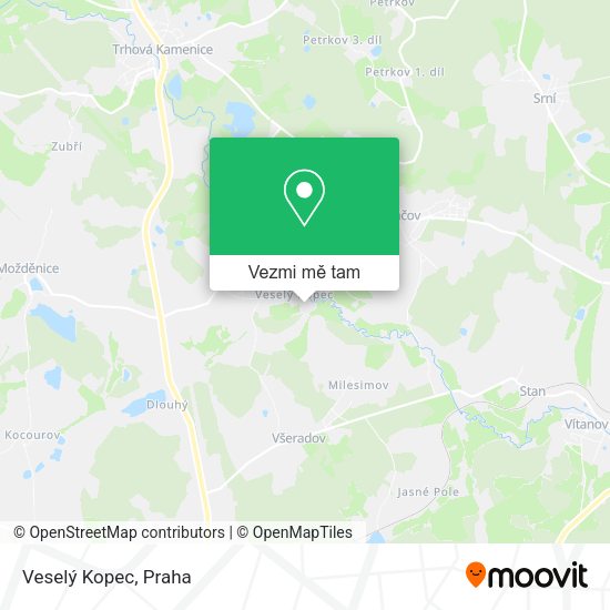 Veselý Kopec mapa