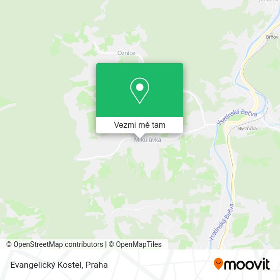 Evangelický Kostel mapa