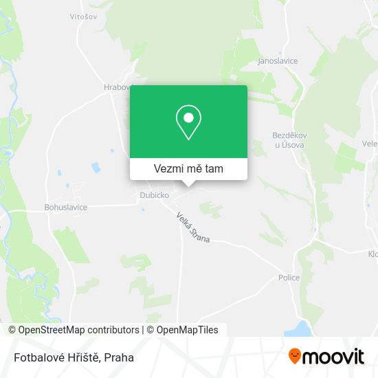 Fotbalové Hřiště mapa