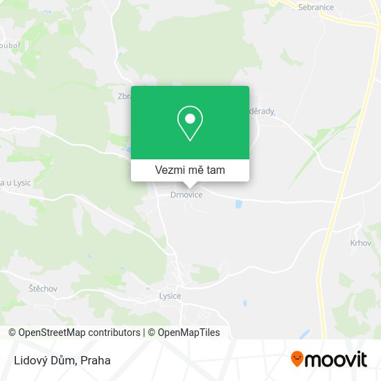 Lidový Dům mapa