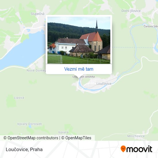 Loučovice mapa
