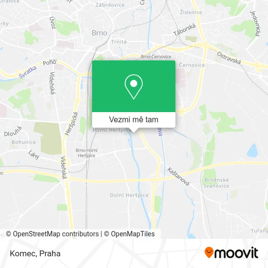 Komec mapa