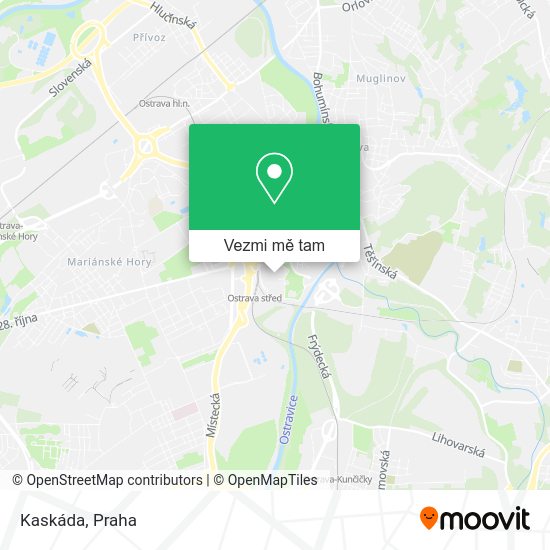 Kaskáda mapa